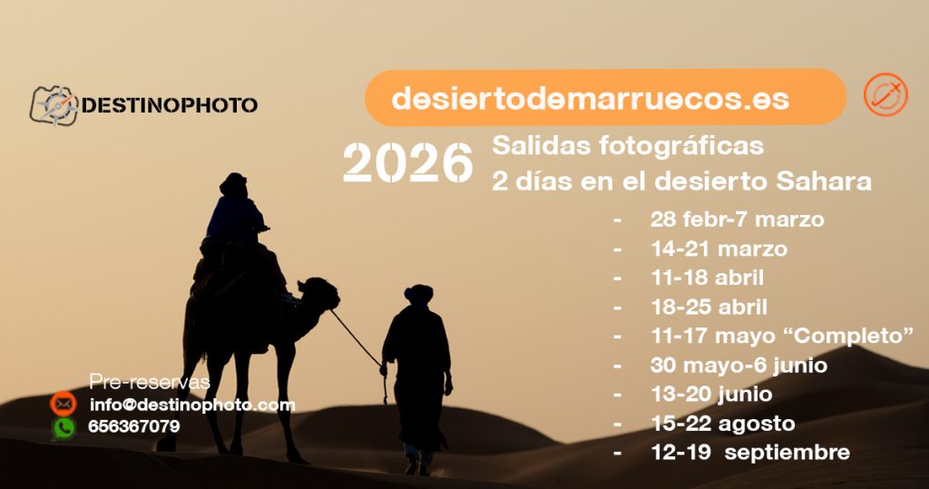 Viaje fotografico 2026 fotografía photo travel marruecos desierto