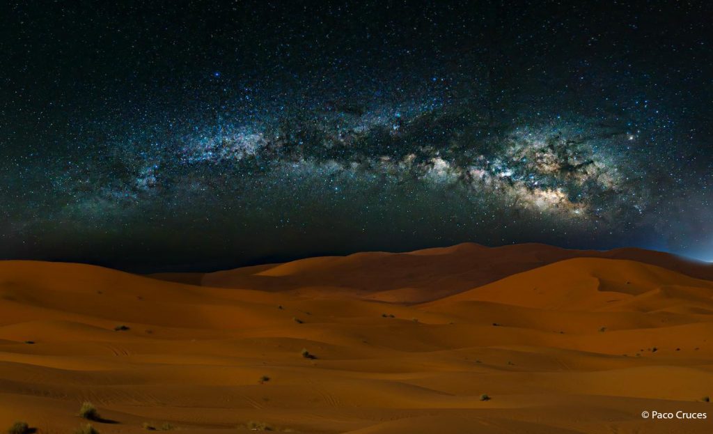 fotografía nocturna desierto merzouga viaje fotografico