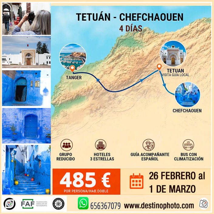 viaje fotografico chefchaouen tetuan chaouen xauen